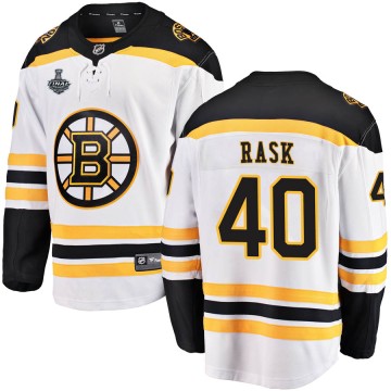 Breakaway Fanatics Branded Men's Tuukka Rask Boston Bruins Away 2019 Stanley Cup Final Bound Jersey - White
