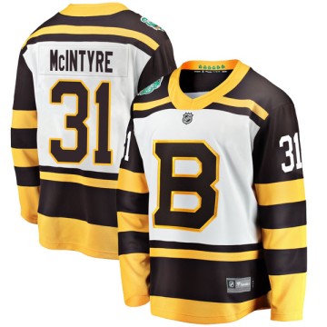 Breakaway Fanatics Branded Men's Zane McIntyre Boston Bruins 2019 Winter Classic Jersey - White