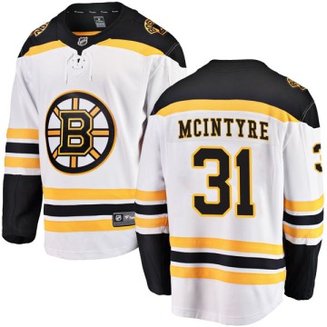 Breakaway Fanatics Branded Men's Zane McIntyre Boston Bruins Away Jersey - White
