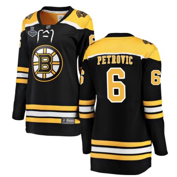 Breakaway Fanatics Branded Women's Alex Petrovic Boston Bruins Home 2019 Stanley Cup Final Bound Jersey - Black