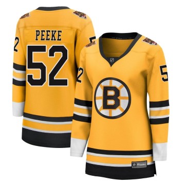 Breakaway Fanatics Branded Women's Andrew Peeke Boston Bruins 2020/21 Special Edition Jersey - Gold