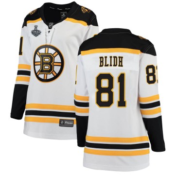 Breakaway Fanatics Branded Women's Anton Blidh Boston Bruins Away 2019 Stanley Cup Final Bound Jersey - White