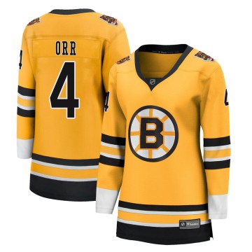 Breakaway Fanatics Branded Women's Bobby Orr Boston Bruins 2020/21 Special Edition Jersey - Gold