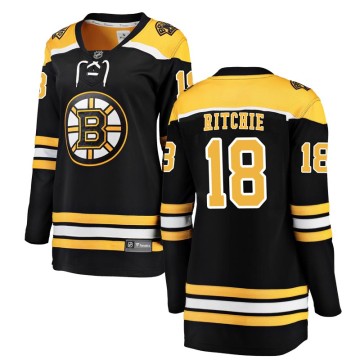 Breakaway Fanatics Branded Women's Brett Ritchie Boston Bruins Home Jersey - Black