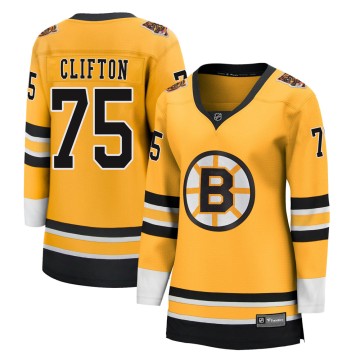 Breakaway Fanatics Branded Women's Connor Clifton Boston Bruins 2020/21 Special Edition Jersey - Gold
