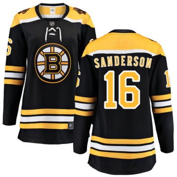 Breakaway Fanatics Branded Women's Derek Sanderson Boston Bruins Home Jersey - Black