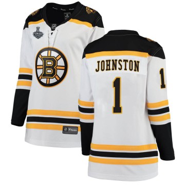 Breakaway Fanatics Branded Women's Eddie Johnston Boston Bruins Away 2019 Stanley Cup Final Bound Jersey - White