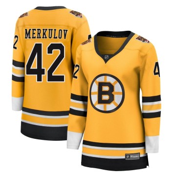 Breakaway Fanatics Branded Women's Georgii Merkulov Boston Bruins 2020/21 Special Edition Jersey - Gold