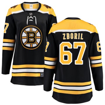 Breakaway Fanatics Branded Women's Jakub Zboril Boston Bruins Home Jersey - Black