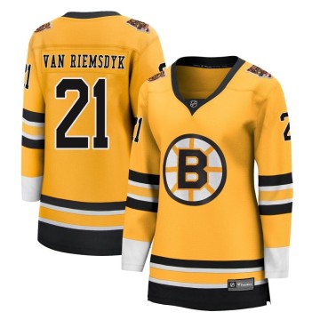 Breakaway Fanatics Branded Women's James van Riemsdyk Boston Bruins 2020/21 Special Edition Jersey - Gold