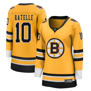 Breakaway Fanatics Branded Women's Jean Ratelle Boston Bruins 2020/21 Special Edition Jersey - Gold