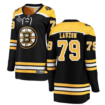 Breakaway Fanatics Branded Women's Jeremy Lauzon Boston Bruins Home 2019 Stanley Cup Final Bound Jersey - Black
