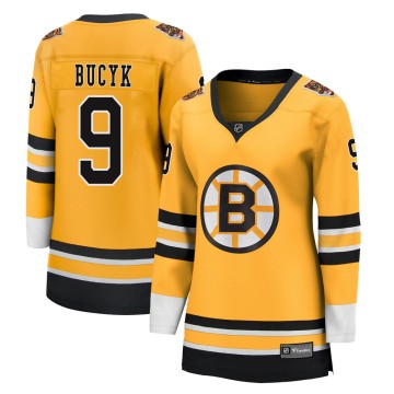 Breakaway Fanatics Branded Women's Johnny Bucyk Boston Bruins 2020/21 Special Edition Jersey - Gold