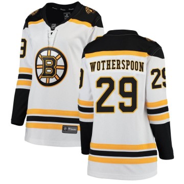 Breakaway Fanatics Branded Women's Parker Wotherspoon Boston Bruins Away Jersey - White