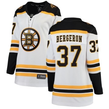 Breakaway Fanatics Branded Women's Patrice Bergeron Boston Bruins Away Jersey - White