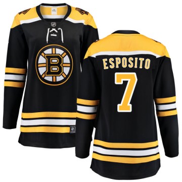 Breakaway Fanatics Branded Women's Phil Esposito Boston Bruins Home Jersey - Black
