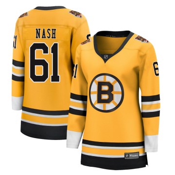 Breakaway Fanatics Branded Women's Rick Nash Boston Bruins 2020/21 Special Edition Jersey - Gold