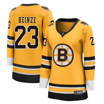 Breakaway Fanatics Branded Women's Steve Heinze Boston Bruins 2020/21 Special Edition Jersey - Gold