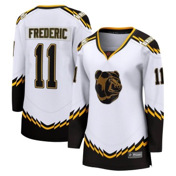 Breakaway Fanatics Branded Women's Trent Frederic Boston Bruins Special Edition 2.0 Jersey - White