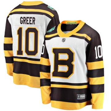 Breakaway Fanatics Branded Youth A.J. Greer Boston Bruins 2019 Winter Classic Jersey - White