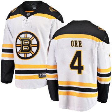 Breakaway Fanatics Branded Youth Bobby Orr Boston Bruins Away Jersey - White