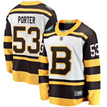 Breakaway Fanatics Branded Youth Chris Porter Boston Bruins 2019 Winter Classic Jersey - White