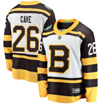 Breakaway Fanatics Branded Youth Colby Cave Boston Bruins 2019 Winter Classic Jersey - White