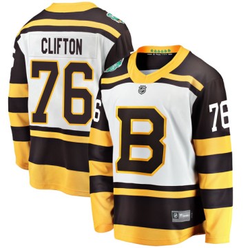 Breakaway Fanatics Branded Youth Connor Clifton Boston Bruins 2019 Winter Classic Jersey - White