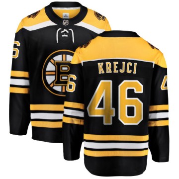 Breakaway Fanatics Branded Youth David Krejci Boston Bruins Home Jersey - Black