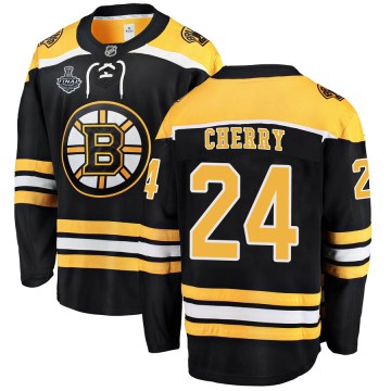 Breakaway Fanatics Branded Youth Don Cherry Boston Bruins Home 2019 Stanley Cup Final Bound Jersey - Black