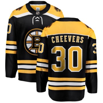 Breakaway Fanatics Branded Youth Gerry Cheevers Boston Bruins Home Jersey - Black