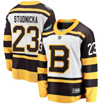 Breakaway Fanatics Branded Youth Jack Studnicka Boston Bruins 2019 Winter Classic Jersey - White