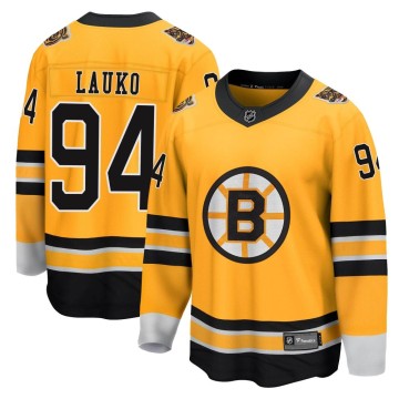 Breakaway Fanatics Branded Youth Jakub Lauko Boston Bruins 2020/21 Special Edition Jersey - Gold