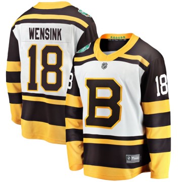 Breakaway Fanatics Branded Youth John Wensink Boston Bruins 2019 Winter Classic Jersey - White