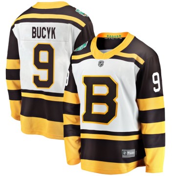 Breakaway Fanatics Branded Youth Johnny Bucyk Boston Bruins 2019 Winter Classic Jersey - White