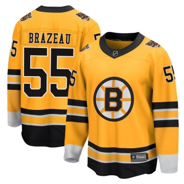 Breakaway Fanatics Branded Youth Justin Brazeau Boston Bruins 2020/21 Special Edition Jersey - Gold