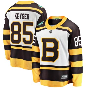 Breakaway Fanatics Branded Youth Kyle Keyser Boston Bruins 2019 Winter Classic Jersey - White