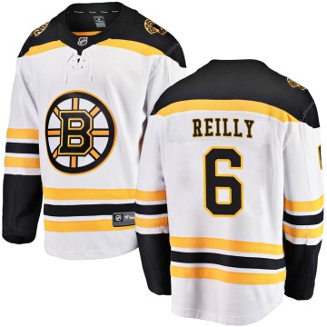 Breakaway Fanatics Branded Youth Mike Reilly Boston Bruins Away Jersey - White