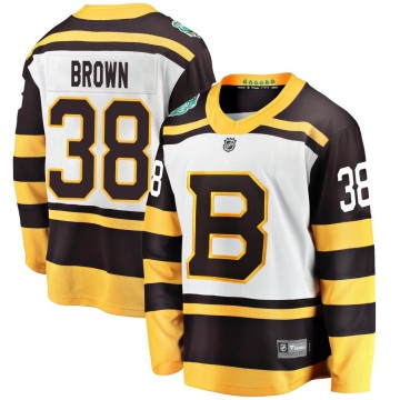 Breakaway Fanatics Branded Youth Patrick Brown Boston Bruins 2019 Winter Classic Jersey - White