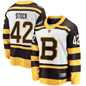 Breakaway Fanatics Branded Youth Pj Stock Boston Bruins 2019 Winter Classic Jersey - White