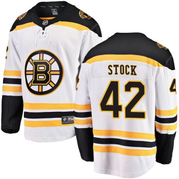 Breakaway Fanatics Branded Youth Pj Stock Boston Bruins Away Jersey - White