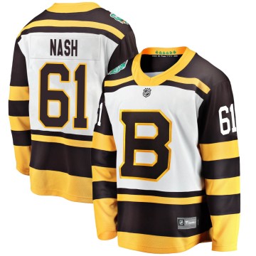 Breakaway Fanatics Branded Youth Rick Nash Boston Bruins 2019 Winter Classic Jersey - White