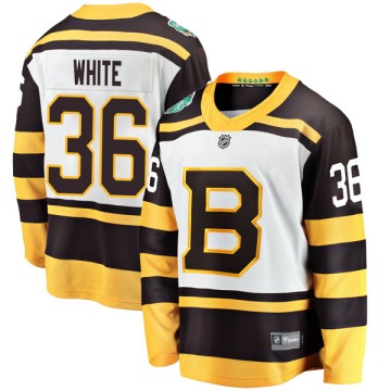Breakaway Fanatics Branded Youth Ryan White Boston Bruins 2019 Winter Classic Jersey - White