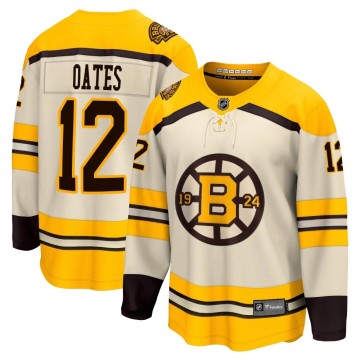 Premier Fanatics Branded Men's Adam Oates Boston Bruins Breakaway 100th Anniversary Jersey - Cream