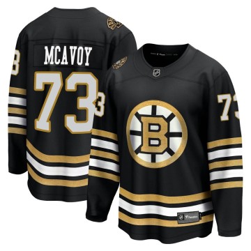 Premier Fanatics Branded Men's Charlie McAvoy Boston Bruins Breakaway 100th Anniversary Jersey - Black