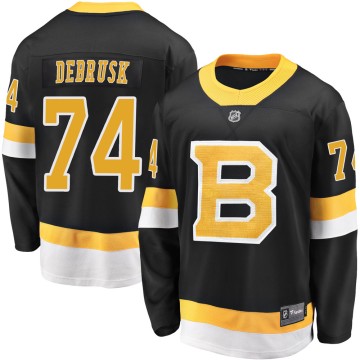 Premier Fanatics Branded Men's Jake DeBrusk Boston Bruins Breakaway Alternate Jersey - Black