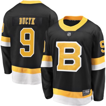 Premier Fanatics Branded Men's Johnny Bucyk Boston Bruins Breakaway Alternate Jersey - Black