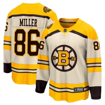 Premier Fanatics Branded Men's Kevan Miller Boston Bruins Breakaway 100th Anniversary Jersey - Cream