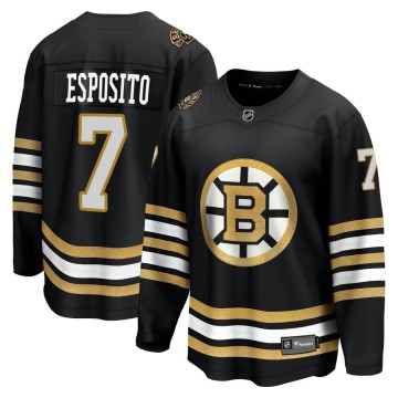 Premier Fanatics Branded Men's Phil Esposito Boston Bruins Breakaway 100th Anniversary Jersey - Black