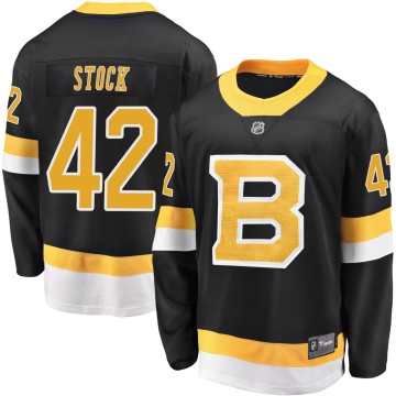 Premier Fanatics Branded Men's Pj Stock Boston Bruins Breakaway Alternate Jersey - Black